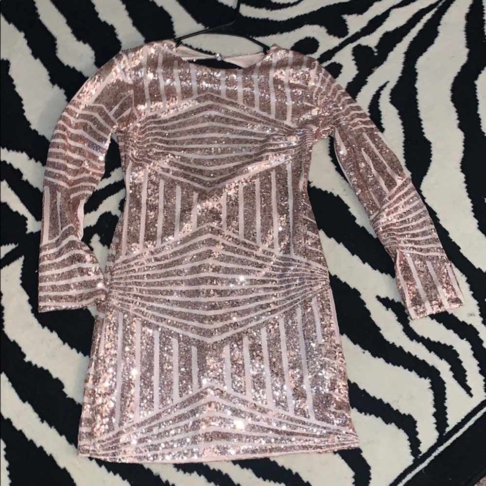 Nude Glam Party Dress